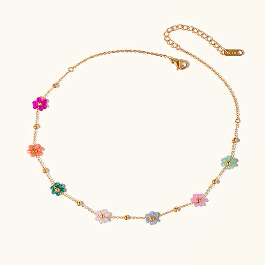[Raffine]Azalea Floral Gold Necklace