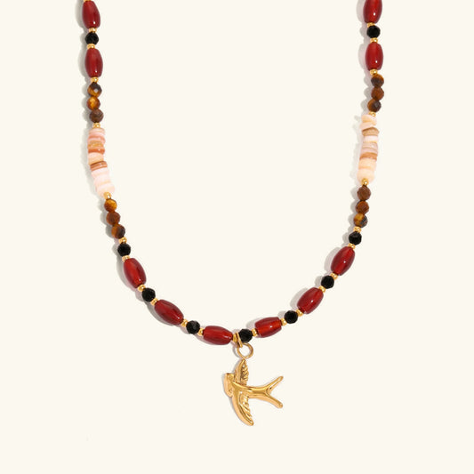 [Raffine]Sierra Tiger Eye Beads Necklace