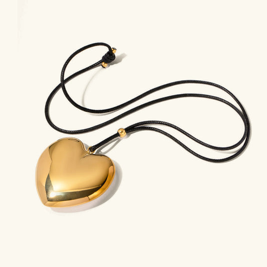 [Raffine]Ophelia Gold Heart Necklace