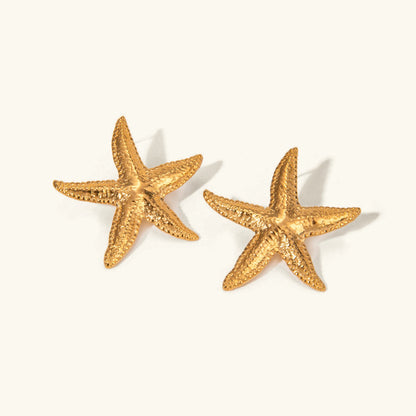 [Raffine]Serene Gold Starfish Earrings