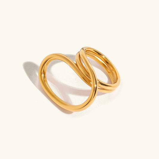 [Raffine]Meri Contemporary Gold Ring