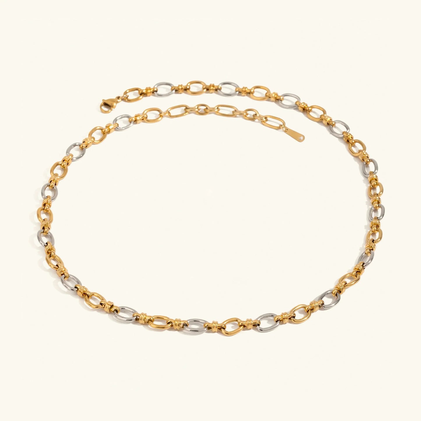 [Raffine]Addison Two Tone Gold Necklace