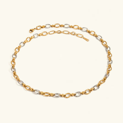 [Raffine]Addison Two Tone Gold Necklace
