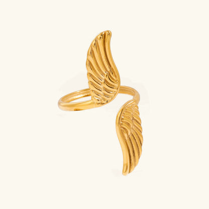 [Raffine]Sparrow Gold Wing Ring