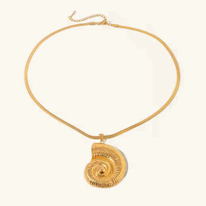 [Raffine]Cascadia Nautilus Gold Necklace