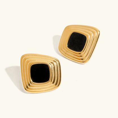 [Raffine]Sylvie Geometric Gold Earrings