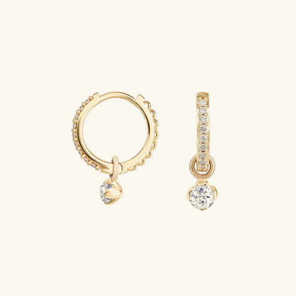 [Raffine]Blake Reversible Diamond Hoops