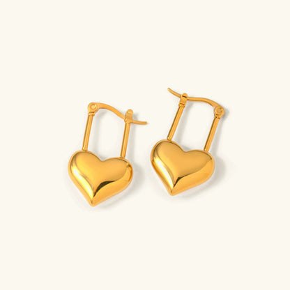 [Raffine]Jessamine Heart Earrings