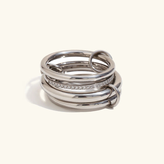 [Raffine]Emmanuelle Diamond Ring Stack