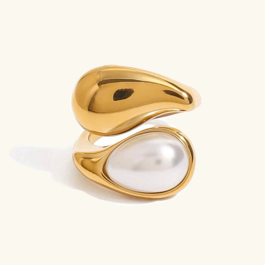 [Raffine]Mara Amber Pearl Ring