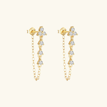[Raffine]Daniella Diamond Chain Stud