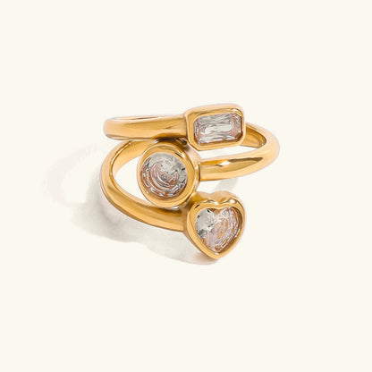 [Raffine]Amelina Layered Diamond Ring
