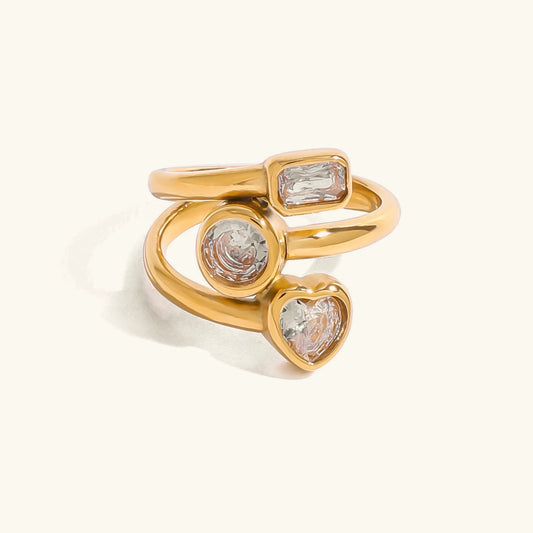 [Raffine]Amelina Layered Diamond Ring