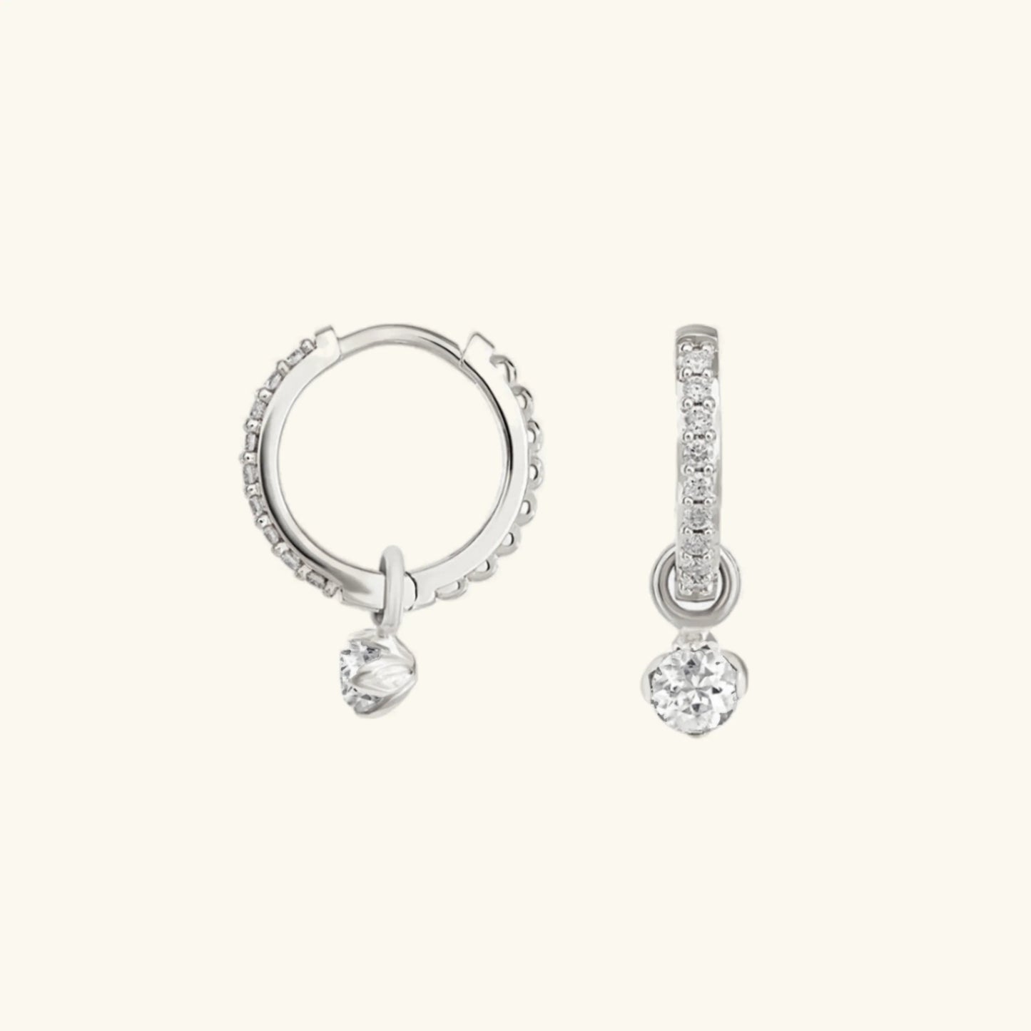 [Raffine]Blake Reversible Diamond Hoops