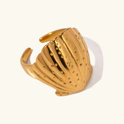 [Raffine]Aloha Gold Seashell Ring