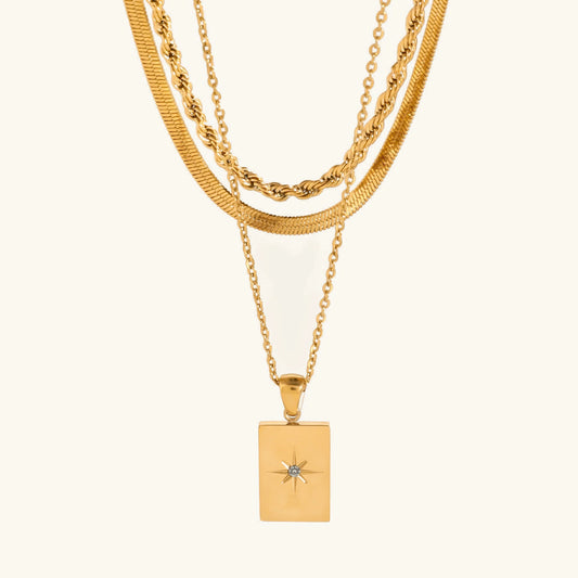 [Raffine]Raphaela Layered Gold Necklace
