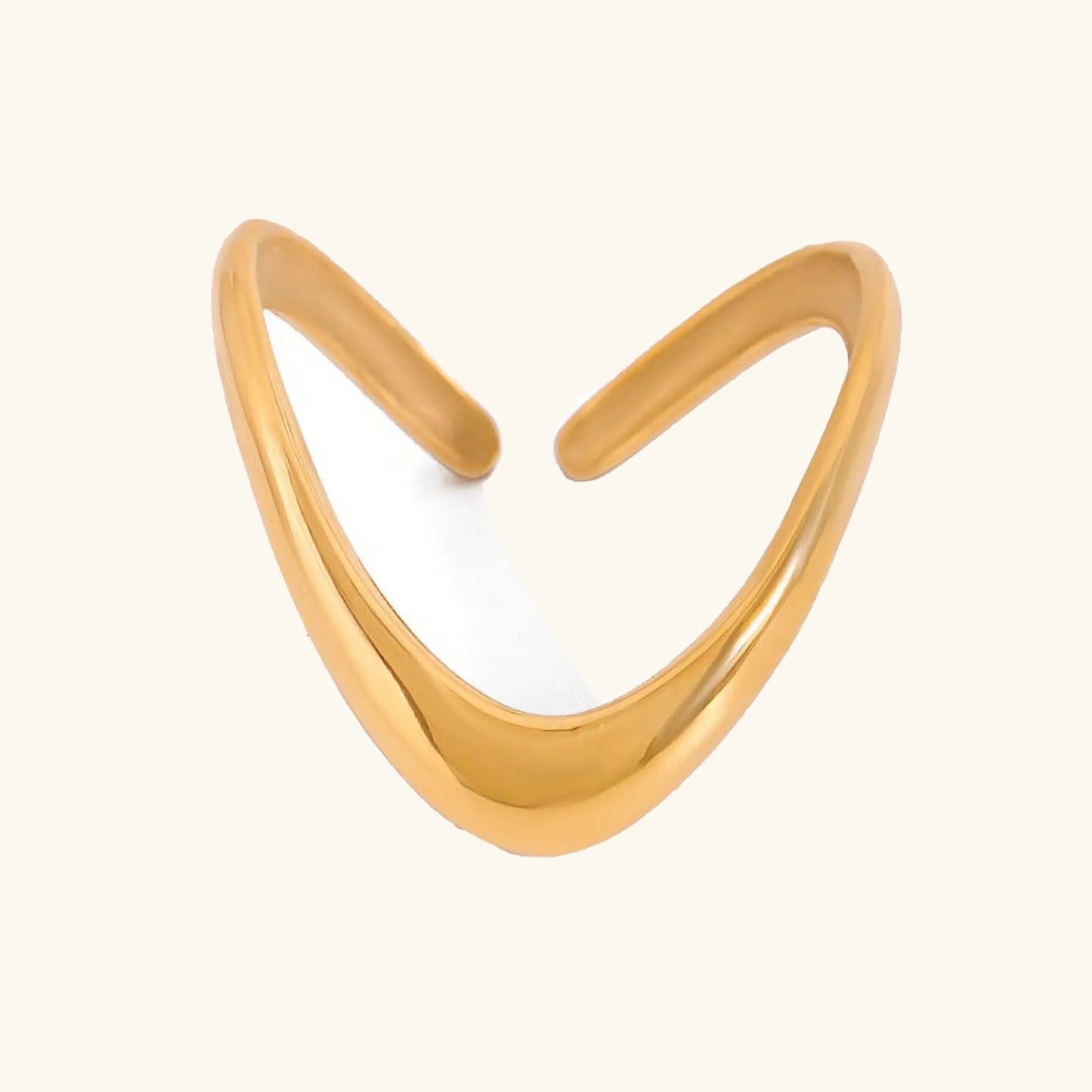 [Raffine]Paisley Gold Arc Ring