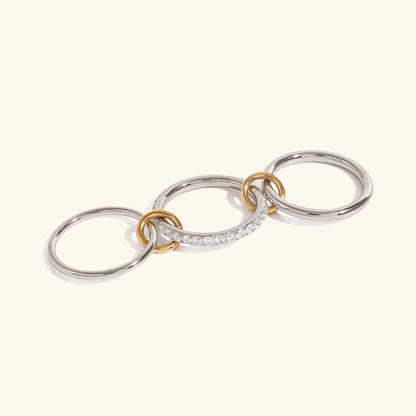 [Raffine]Desiree Stacked Diamond Ring