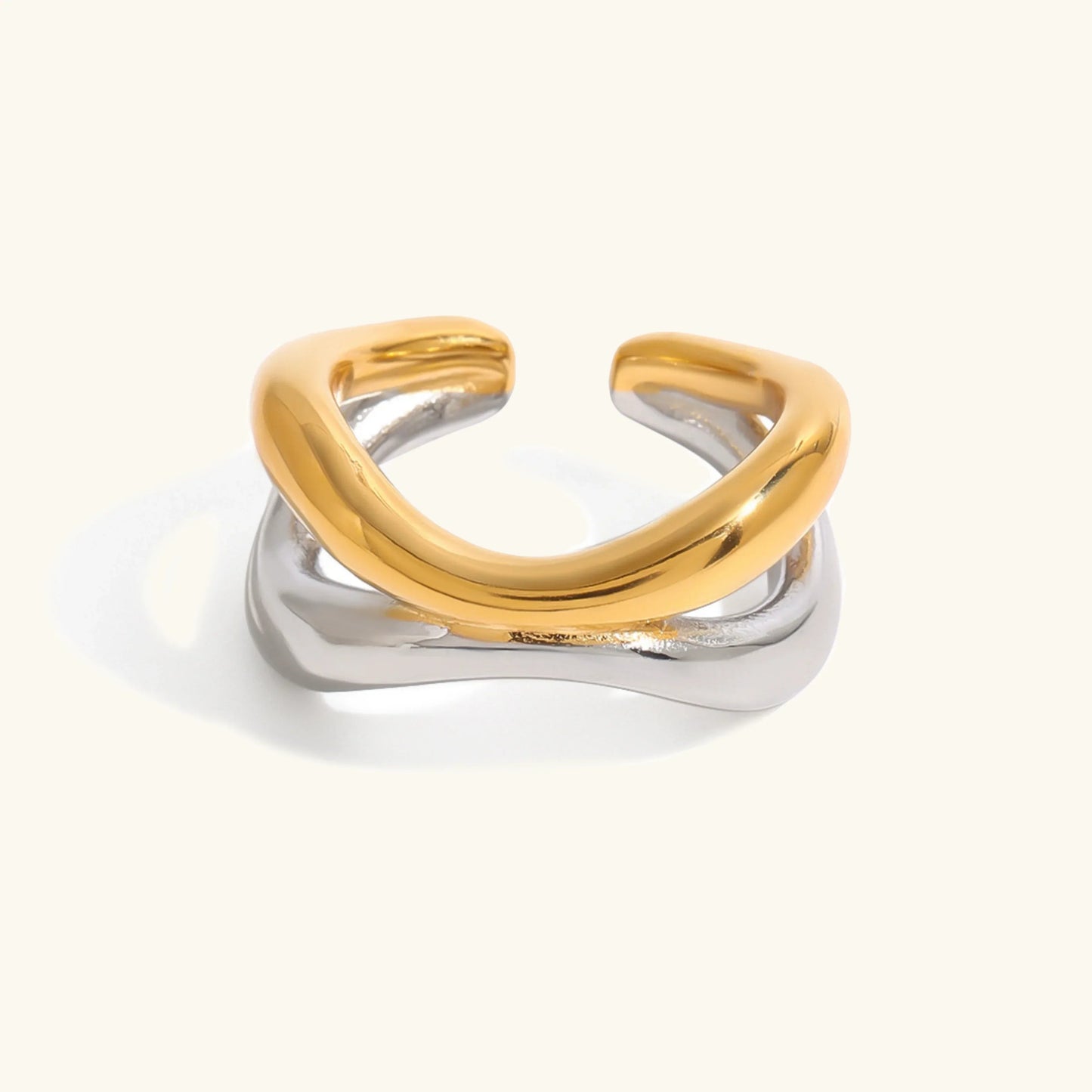 [Raffine]Deanna Gold Intertwined Ring
