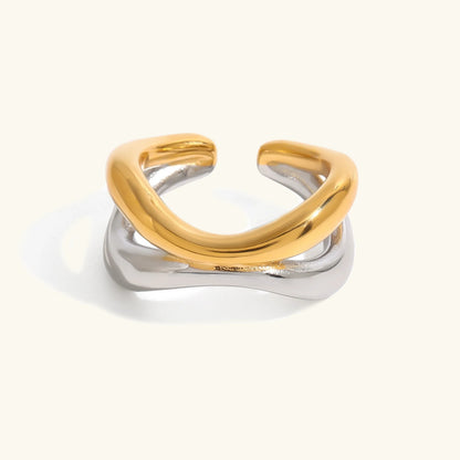 [Raffine]Deanna Gold Intertwined Ring