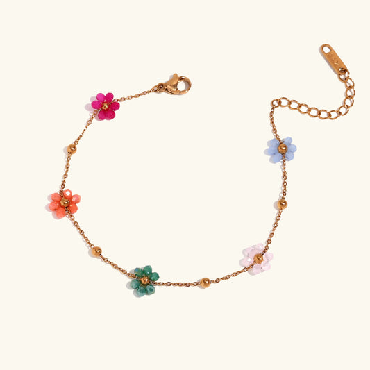 [Raffine]Azalea Floral Gold Bracelet