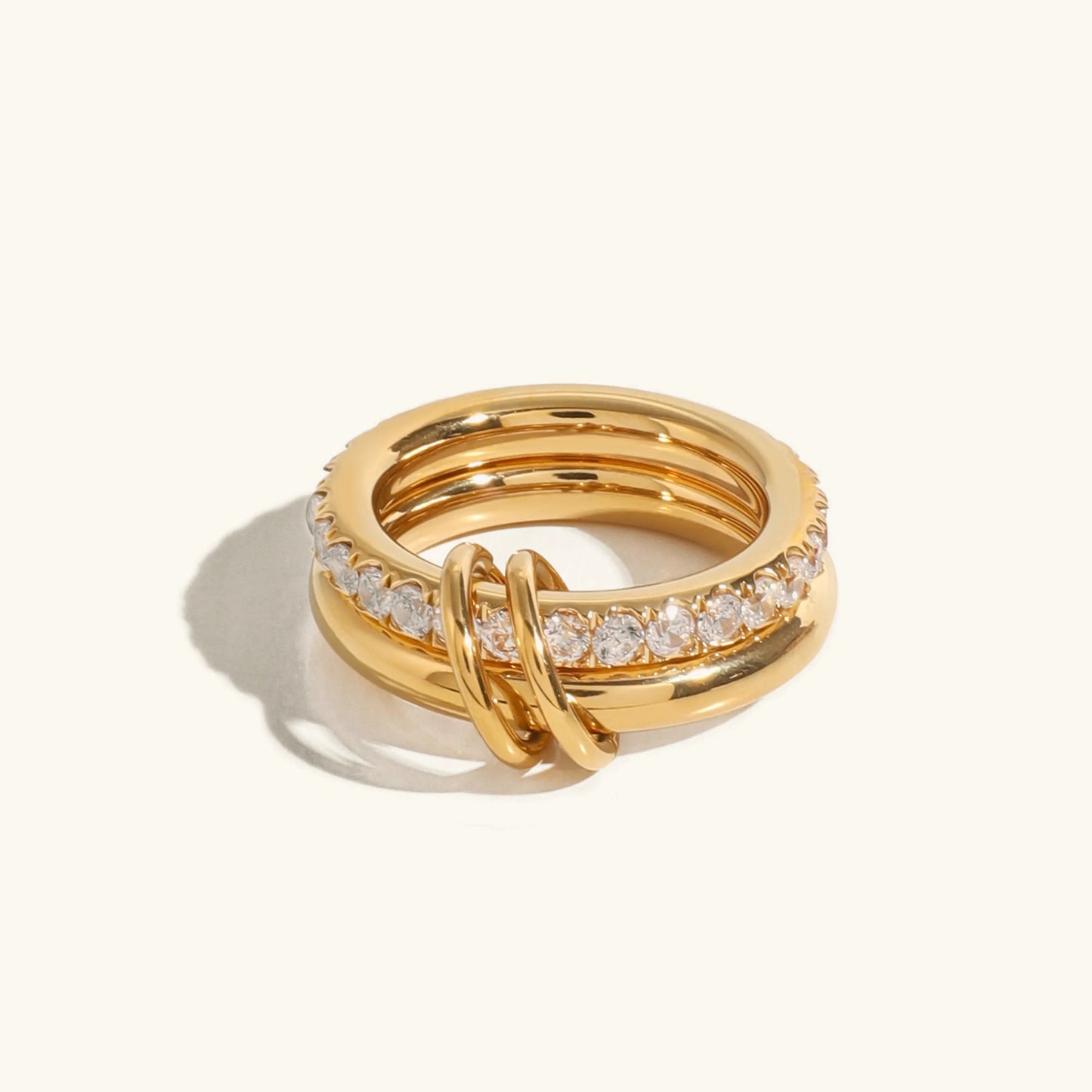 [Raffine]Alison Stacked Diamond Ring