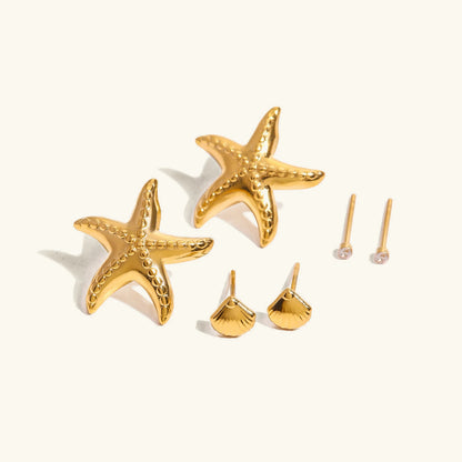 [Raffine]Arielle Ocean-Inspired Earring Bundle