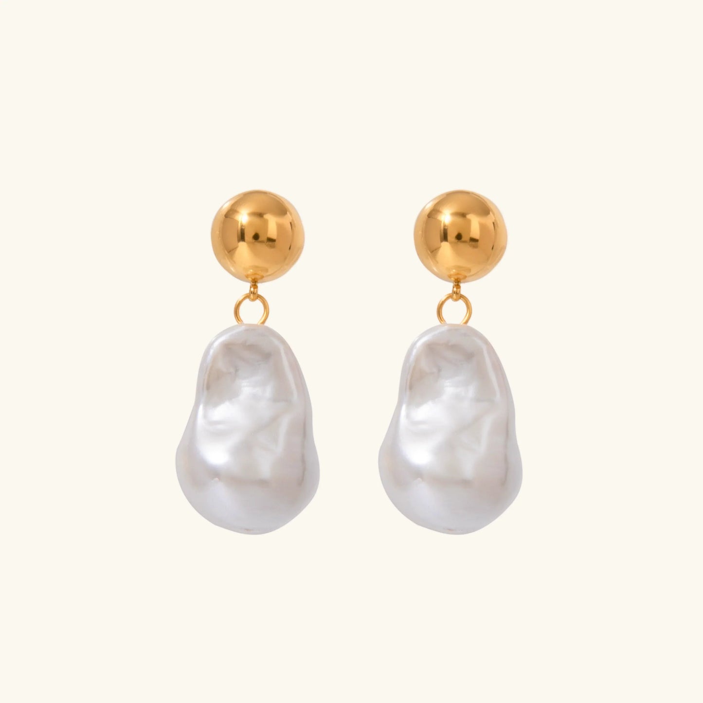 [Raffine]Ariana Chunky Pearl Drop Earrings