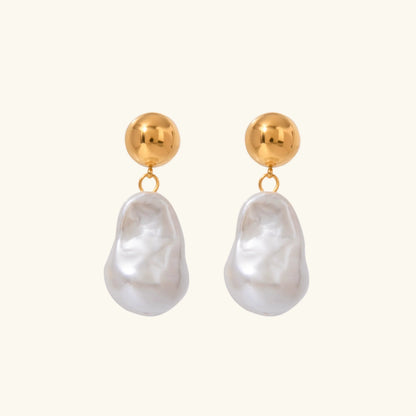 [Raffine]Ariana Chunky Pearl Drop Earrings