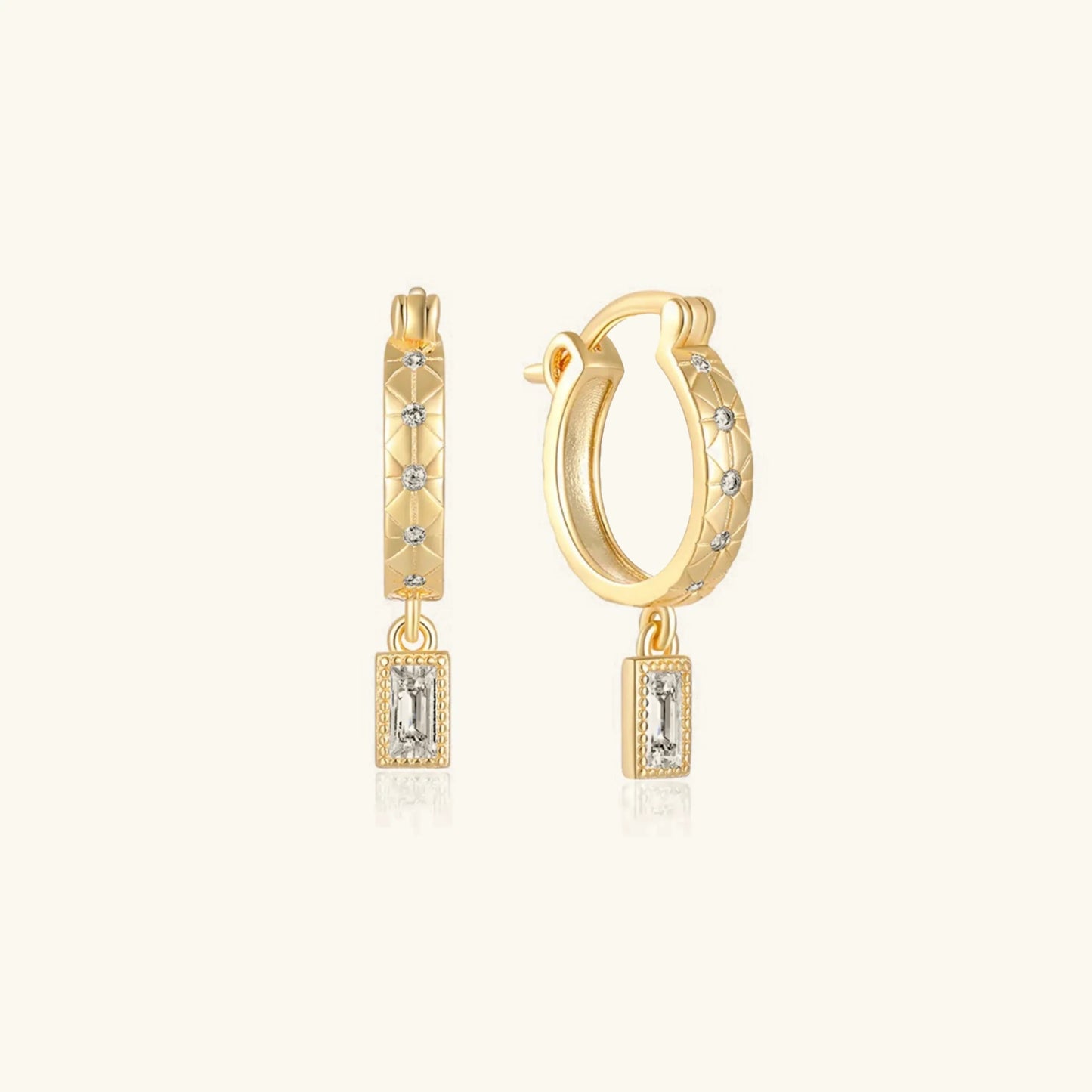 [Raffine]Cassidy Diamond Hoops