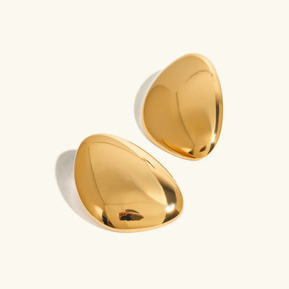 [Raffine]Carrie Chunky Bean Gold Earrings