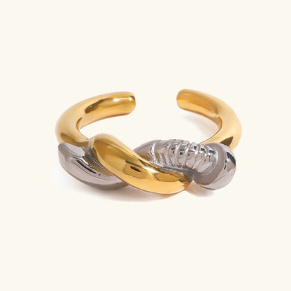 [Raffine]Trinity Twisted Nail Ring