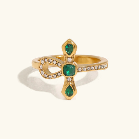 [Raffine]Joy Diamond Knot Gold Ring
