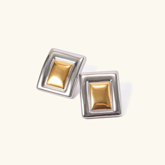 [Raffine]Jocelyn Two Tone Earrings