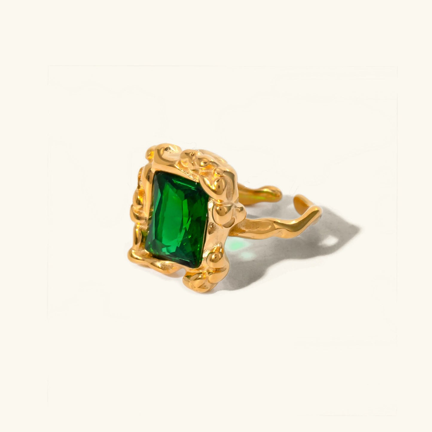 [Raffine]Priscilla Emerald Ring