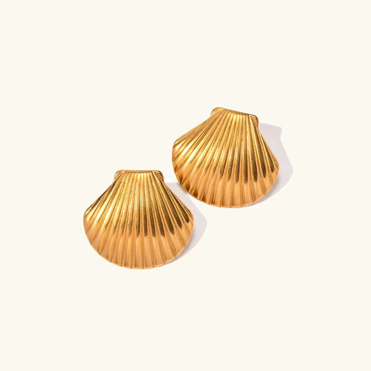 [Raffine]Nicole Seashell Gold Earrings