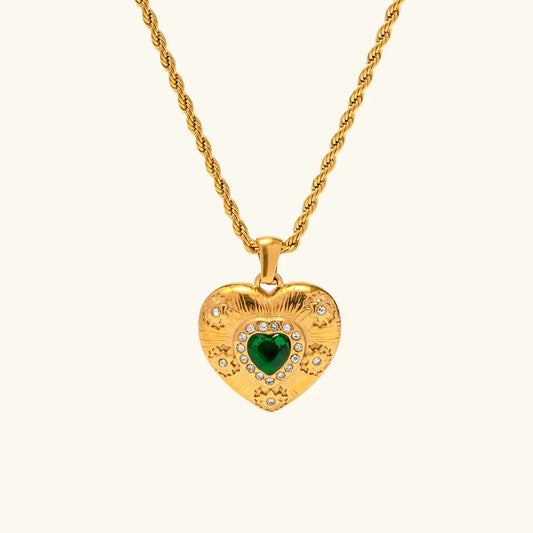 [Raffine]Caelus Gold Heart Necklace