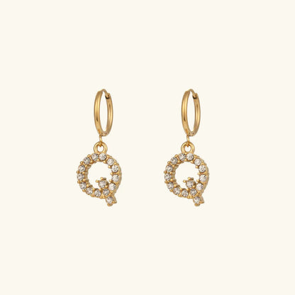 [Raffine]Wilhemina Initial Letter Earrings
