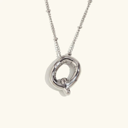 [Raffine]Balloon Gold Initial Necklace