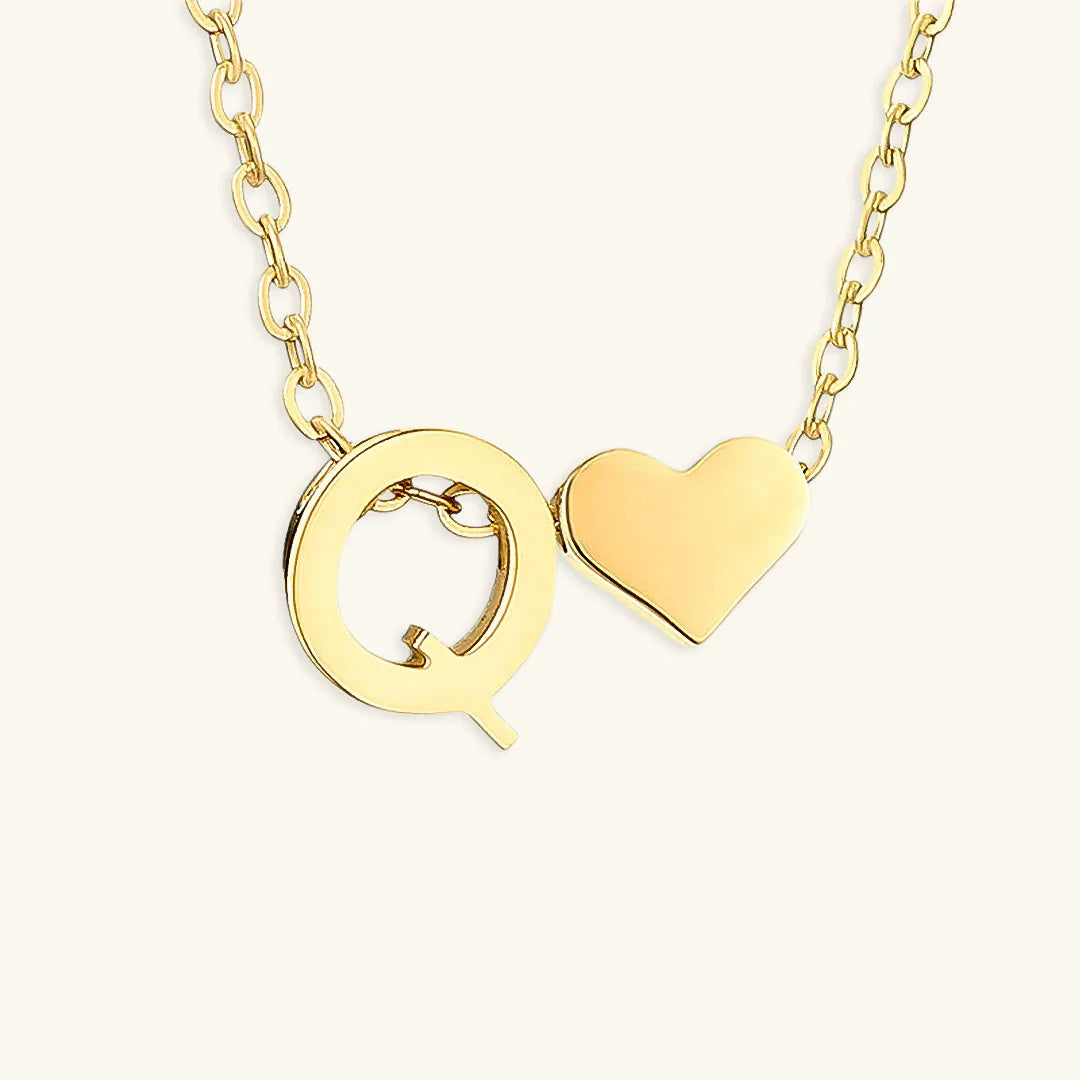 [Raffine]Ria Initial Letter Gold Necklace
