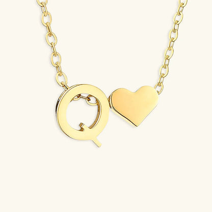 [Raffine]Ria Initial Letter Gold Necklace