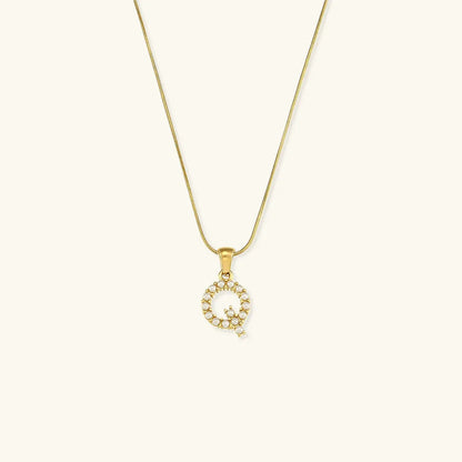 [Raffine]Augustine Initial Letter Pearl Necklace