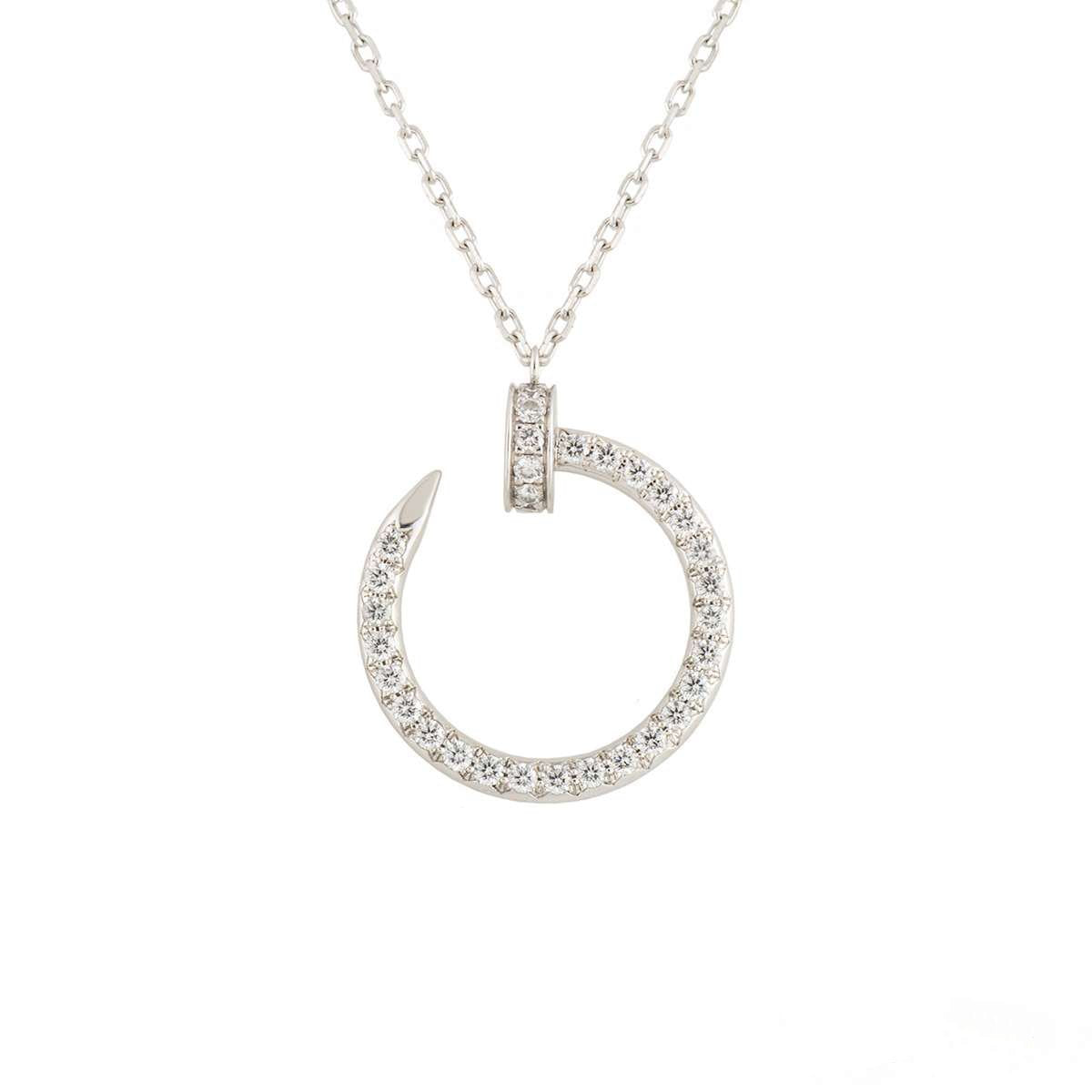 [Raffine]JUSTE NECKLACE SILVER DIAMONDS