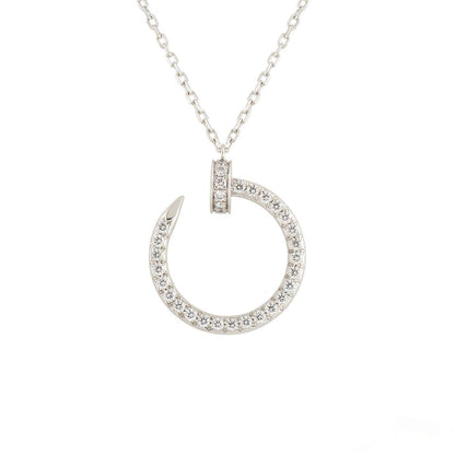 [Raffine]JUSTE NECKLACE SILVER DIAMONDS