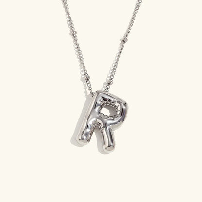 [Raffine]Balloon Gold Initial Necklace