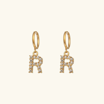 [Raffine]Wilhemina Initial Letter Earrings