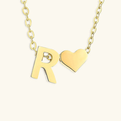 [Raffine]Ria Initial Letter Gold Necklace