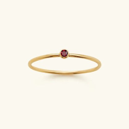 [Raffine]Amelia Birthstone Stacker Ring
