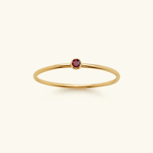 [Raffine]Amelia Birthstone Stacker Ring