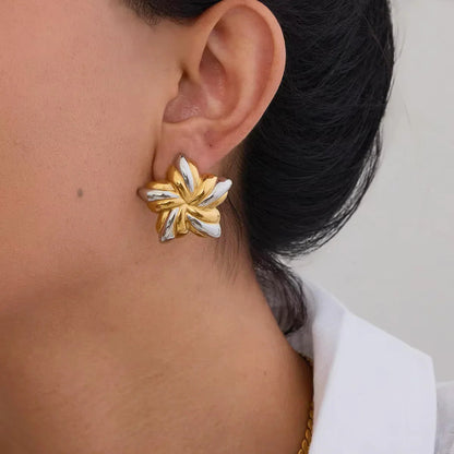 [Raffine]Thymes Gold Star Earrings